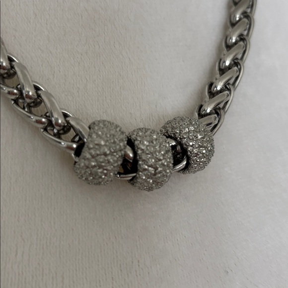Banana Republic Silver Chain Link Statement Necklace - OS - Picture 2 of 5